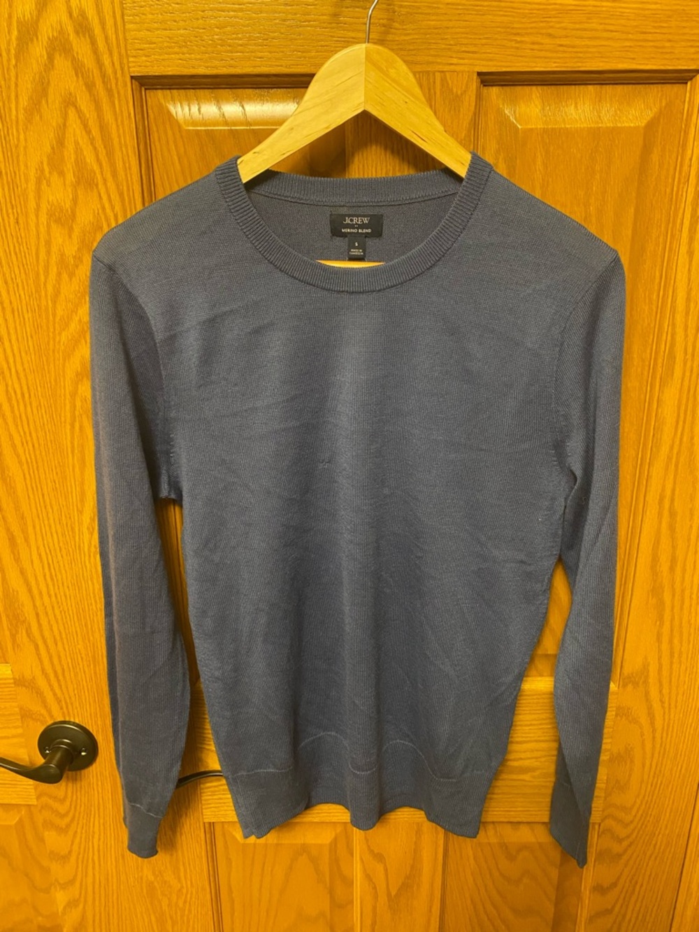 J. Crew Men's Crewneck Sweater in Navy Blue